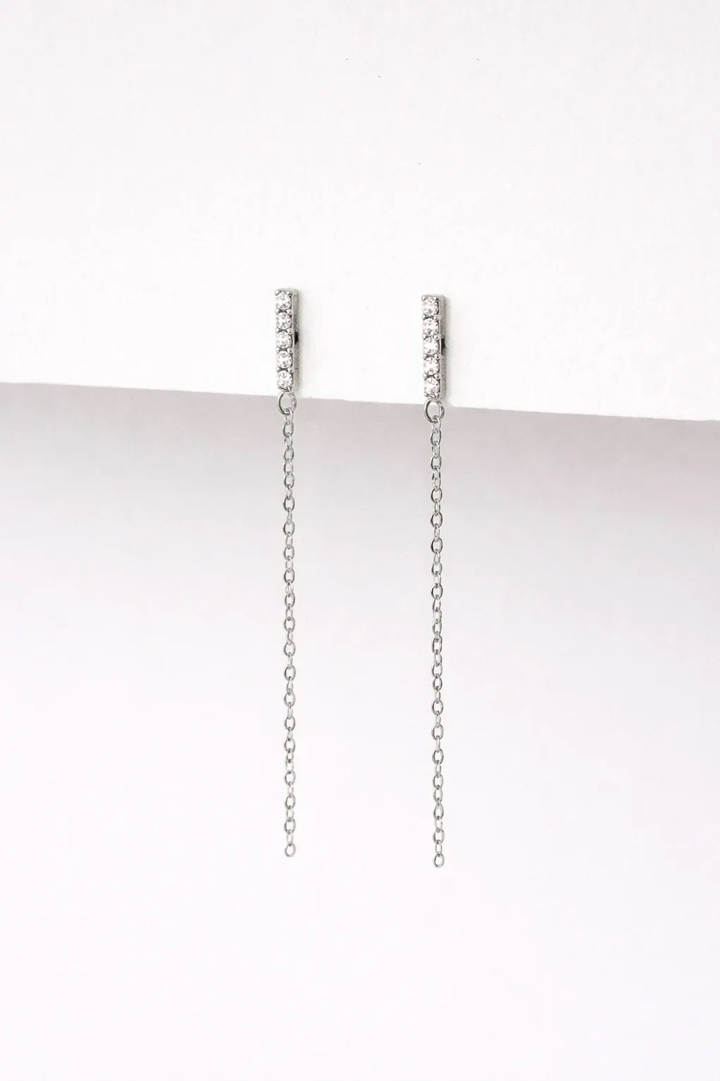Long Simone earrings in 14K gold