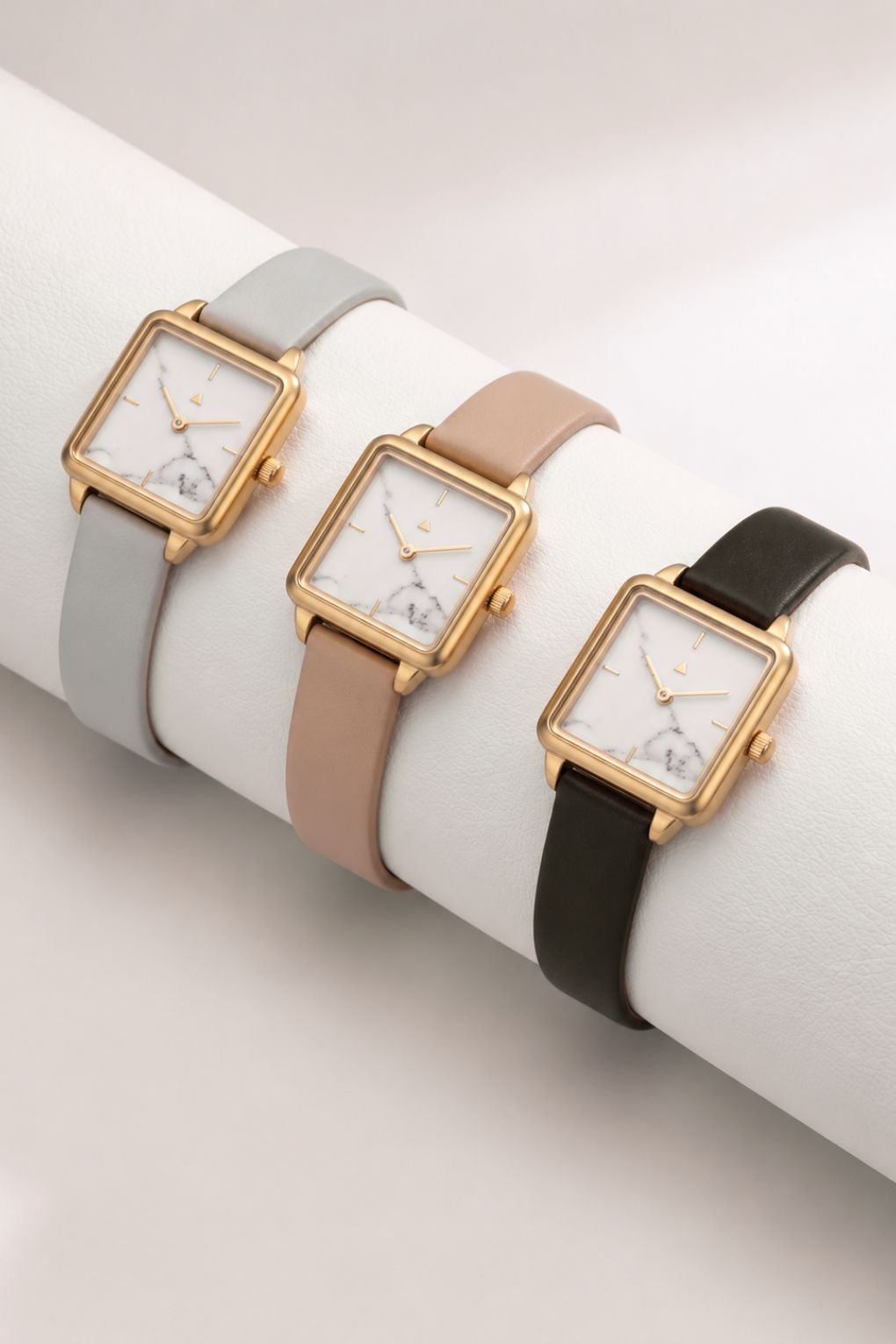 Rectangle watch in marble