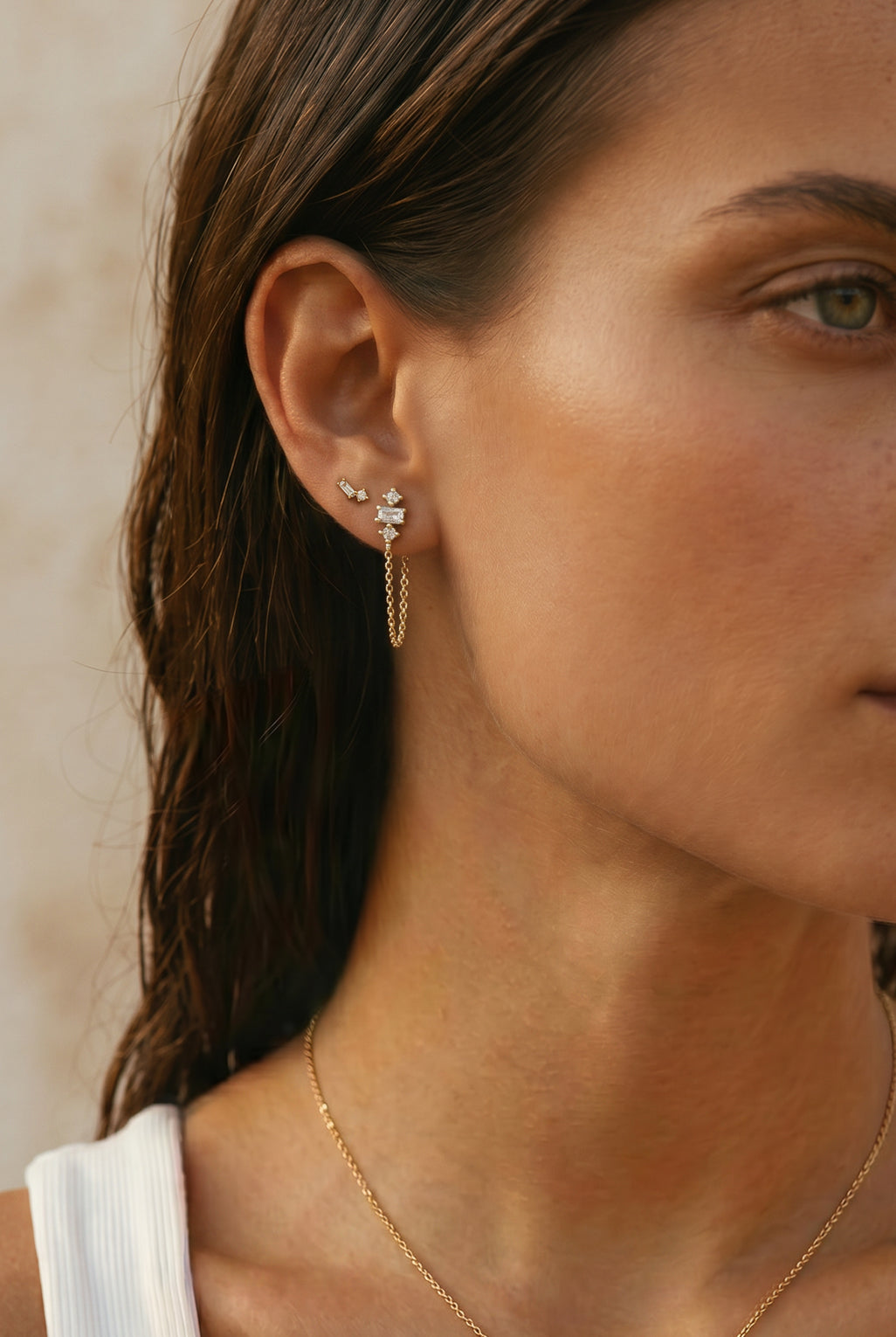 Salma earrings in 14K gold