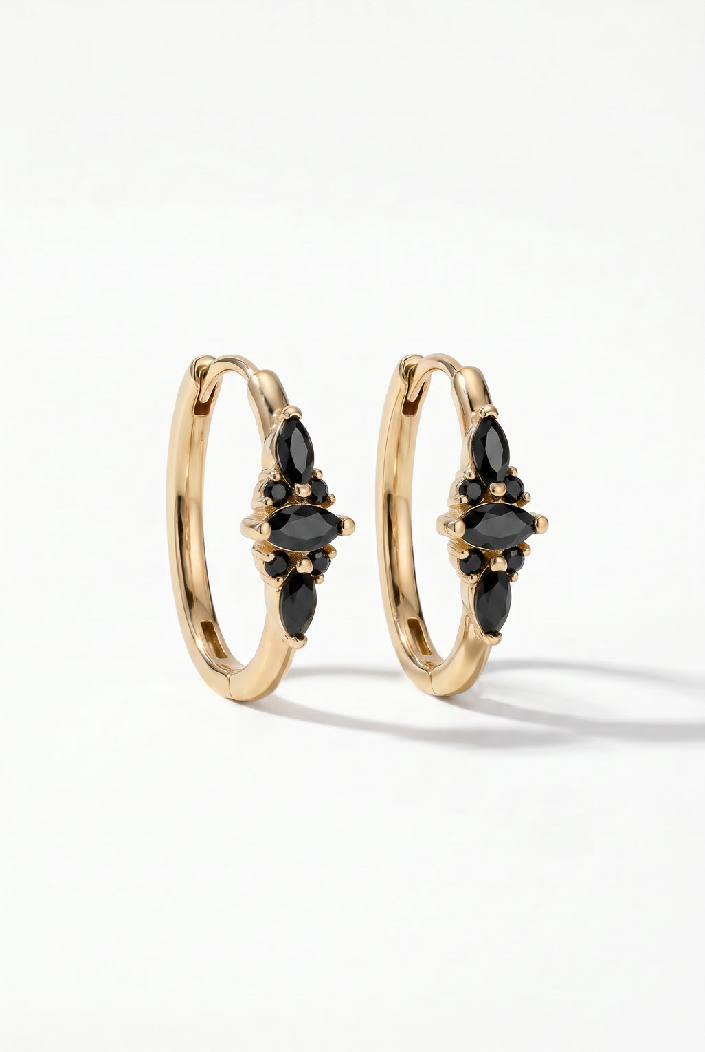 Serena hoop earrings in 14K gold