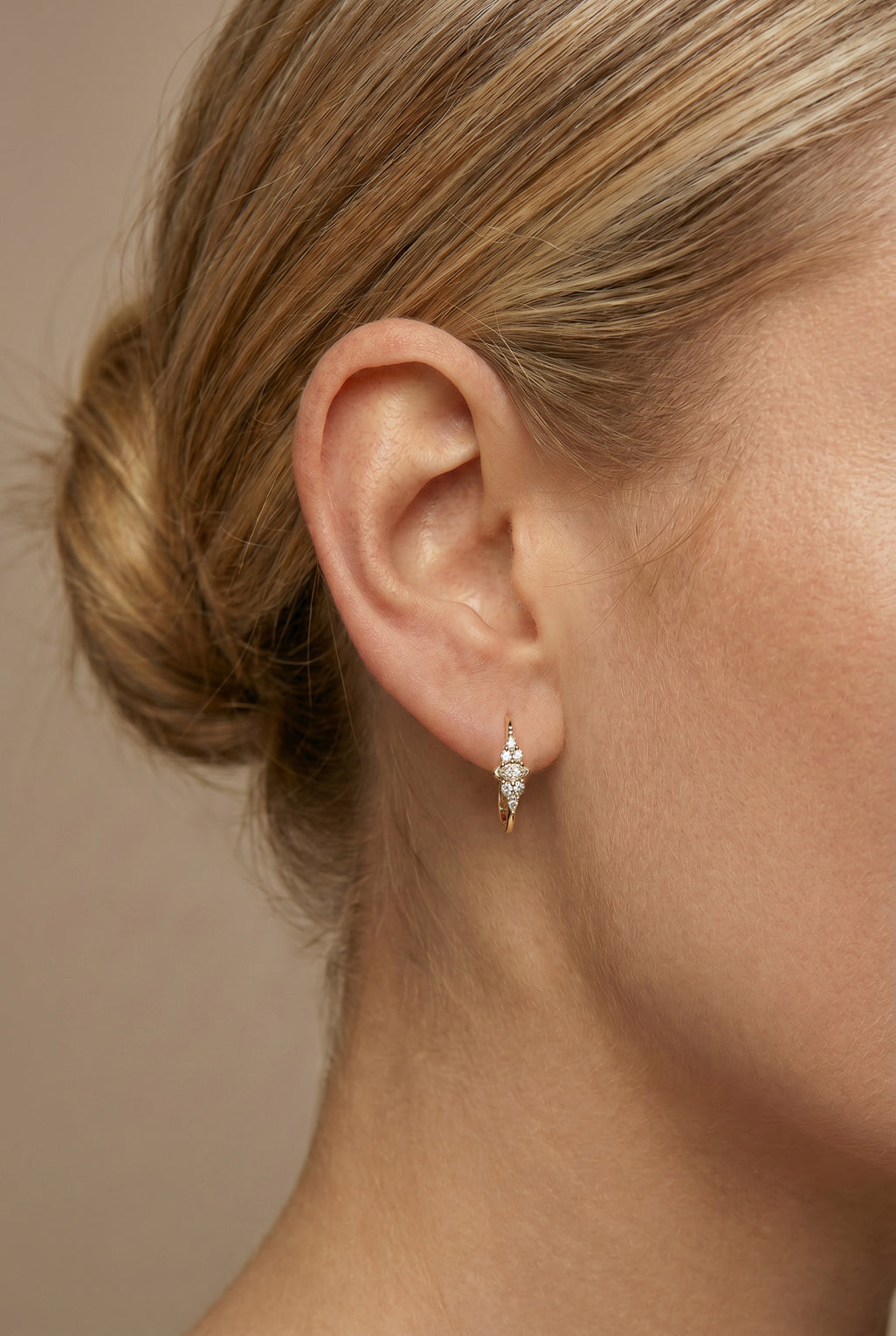 Serena hoop earrings in 14K gold