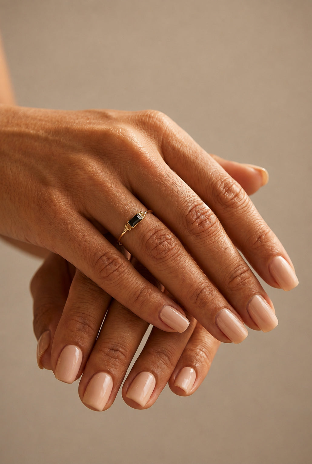 Tres ring in 14K gold and Diamonds