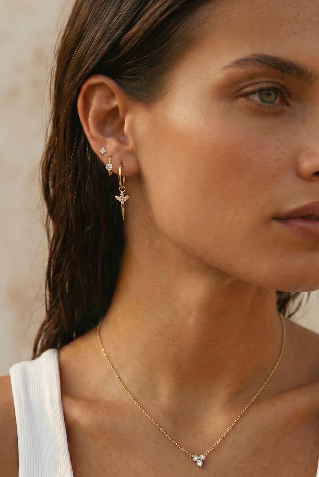 Zoe Earrings in 14K Gold