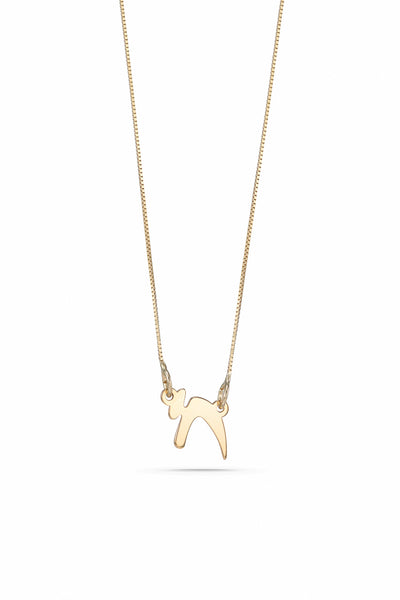 14K Gold Chai Necklace