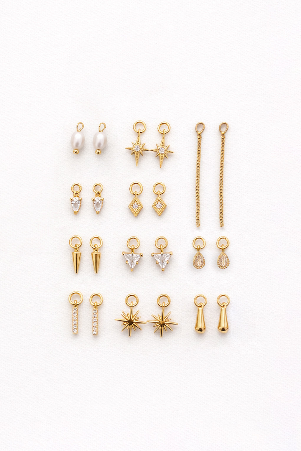 Replaceable pendants for hoop earrings