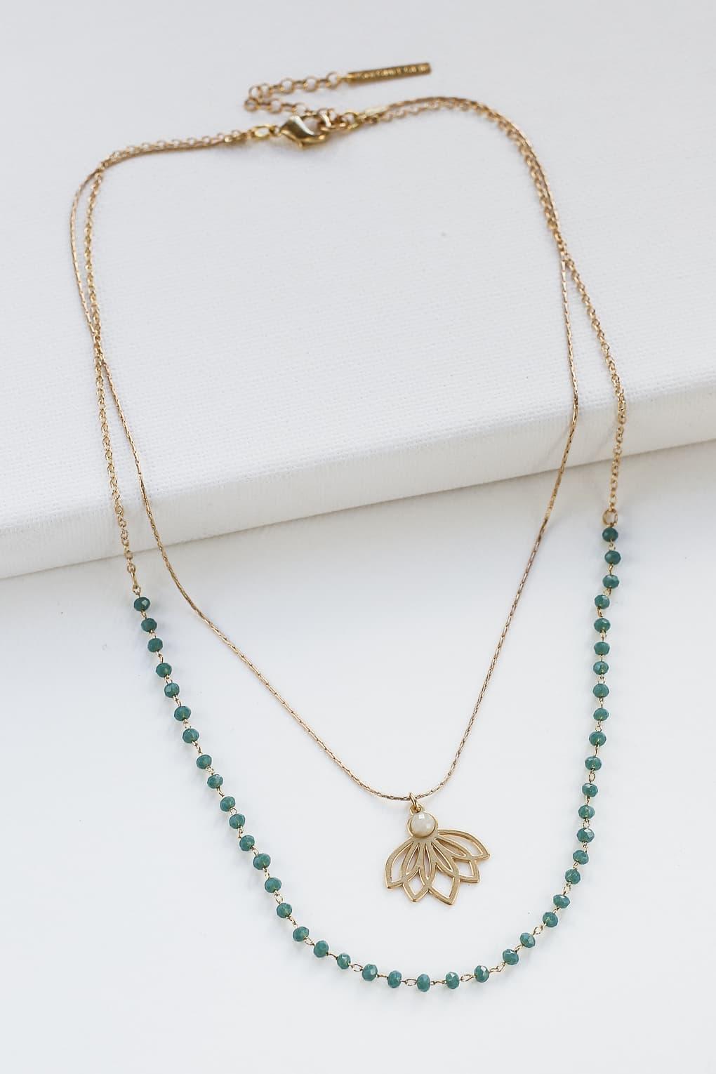 Lotus Layered Neckalce