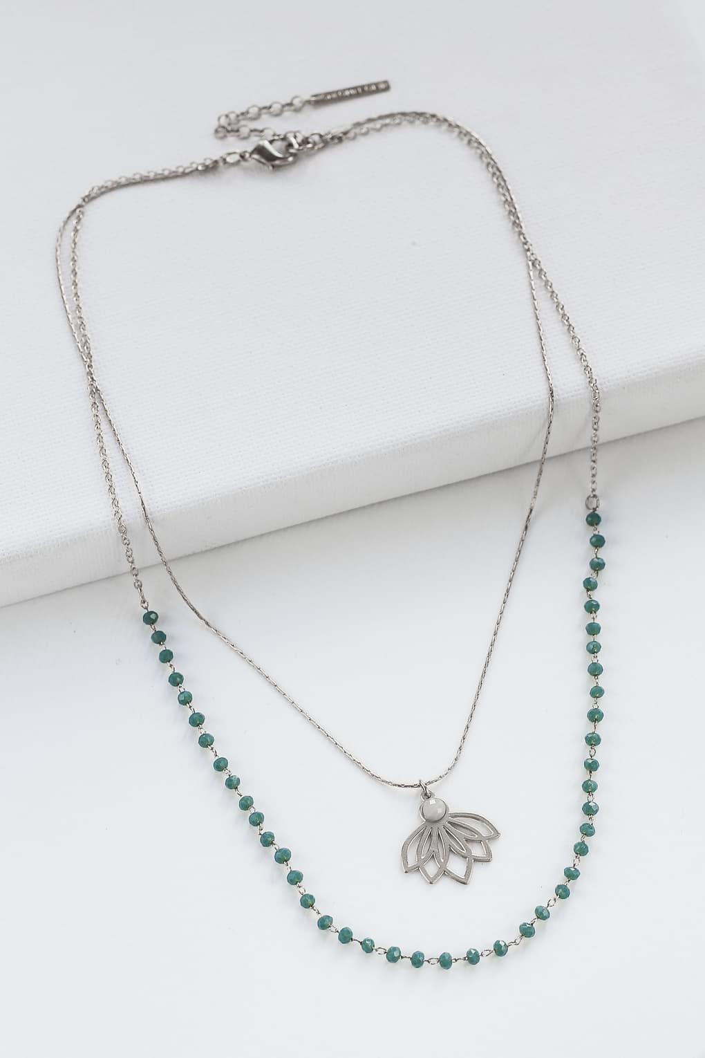 Lotus Layered Neckalce