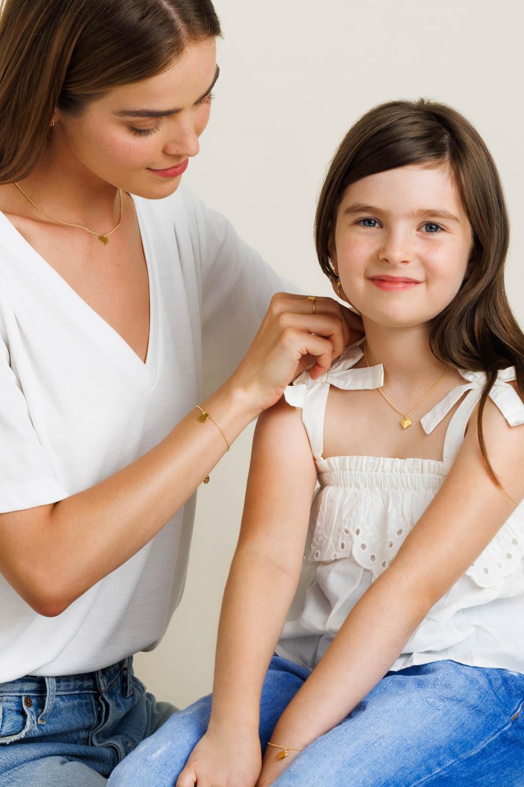 Mother and Daughter necklace set