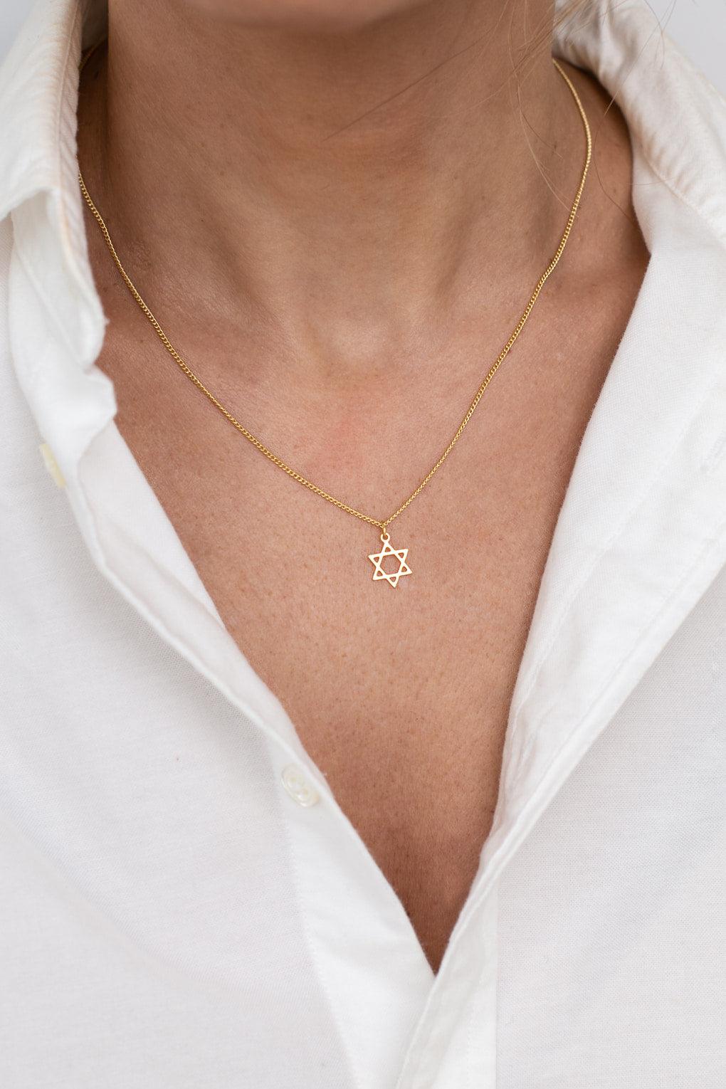 Tiny Star of David Necklace