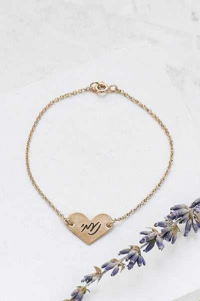 Rose Gold Chloe Heart and Heart Birthstone Personalised Bracelet Handmade  Gift Gift for Her Wedding Gift Bloom Boutique - Etsy
