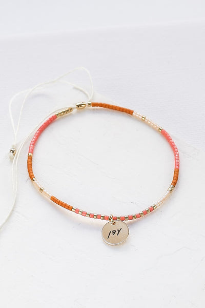 Custom Engraved Beads Bracelet