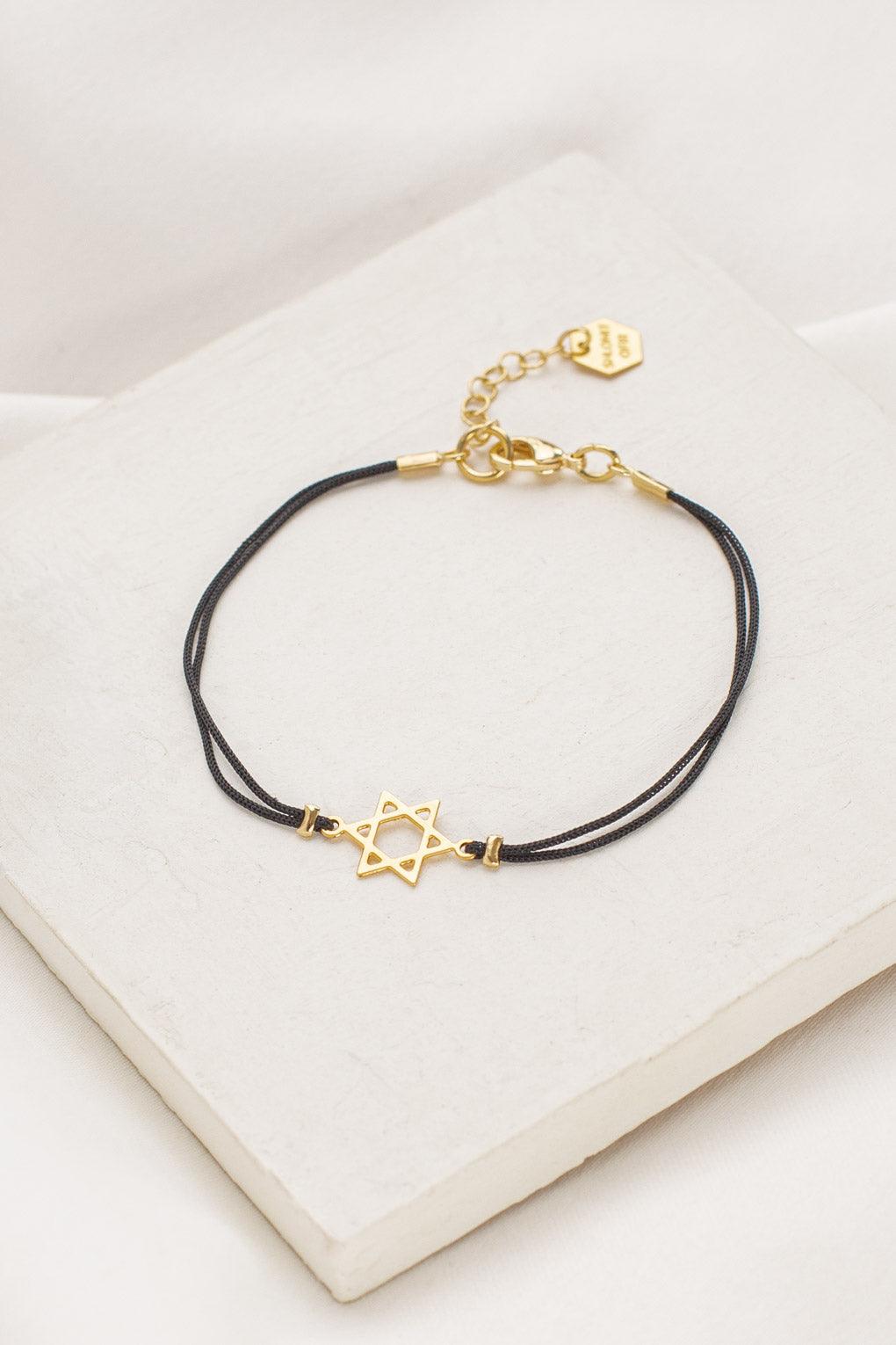 Star of David Bracelet for men