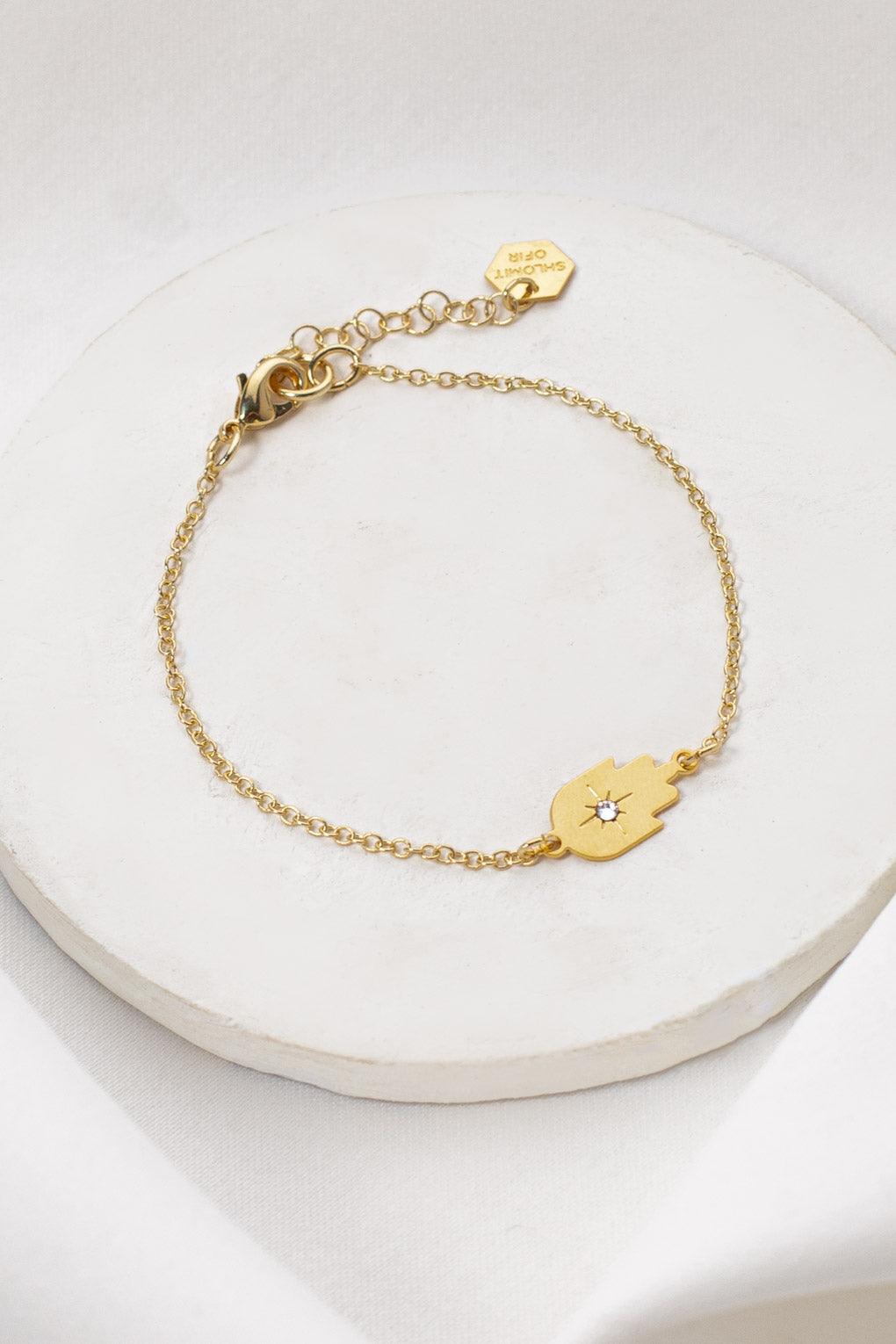 Embellished Hamsa Bracelet