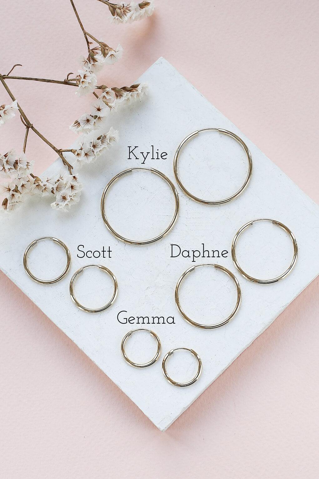 Gemma Earrings in 14K gold