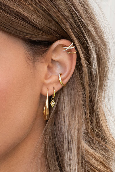 alaia hoop earrings