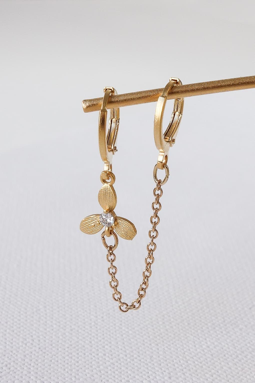 Wild Iris Double Earring