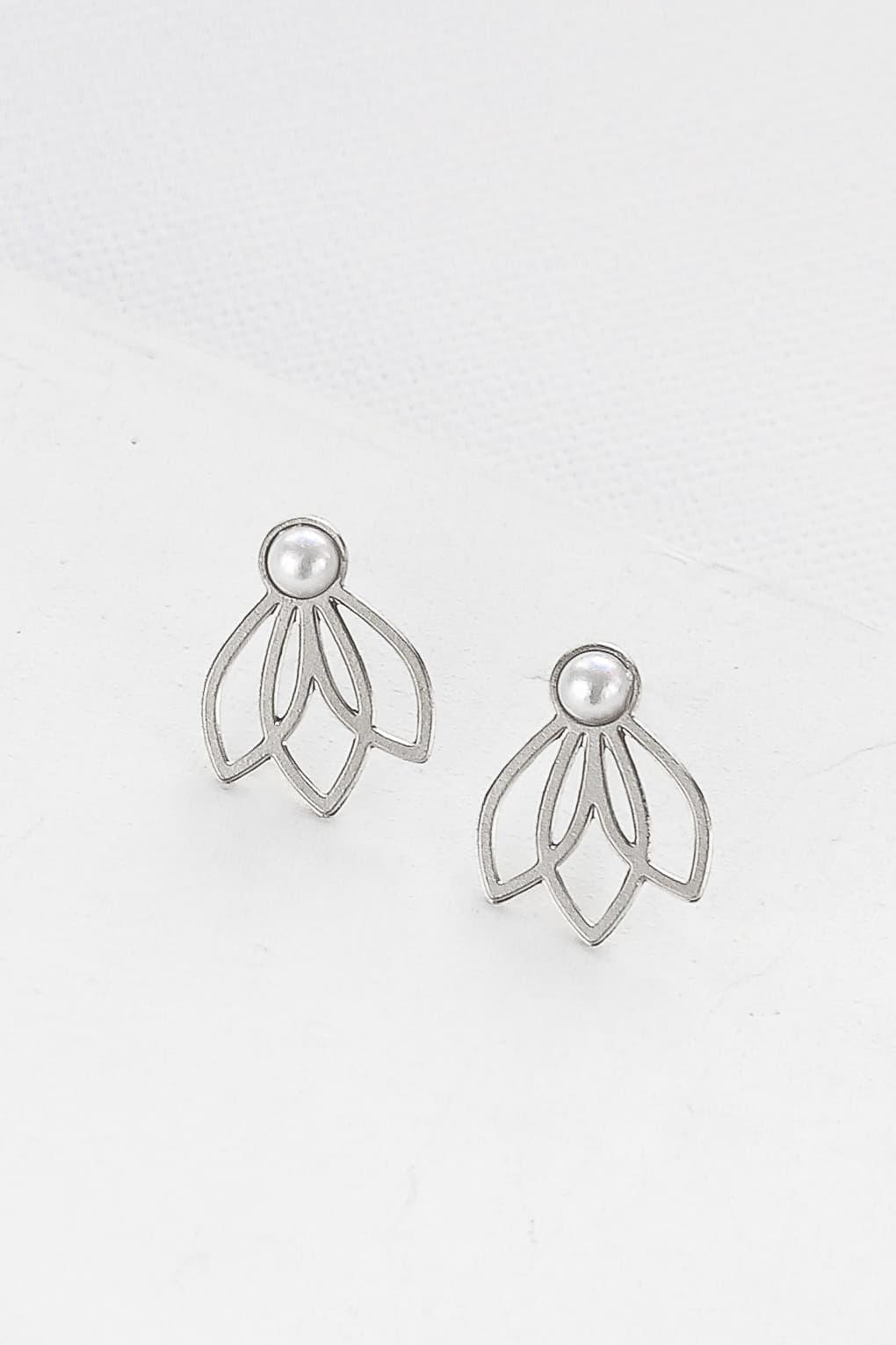 Lotus Post Earrings