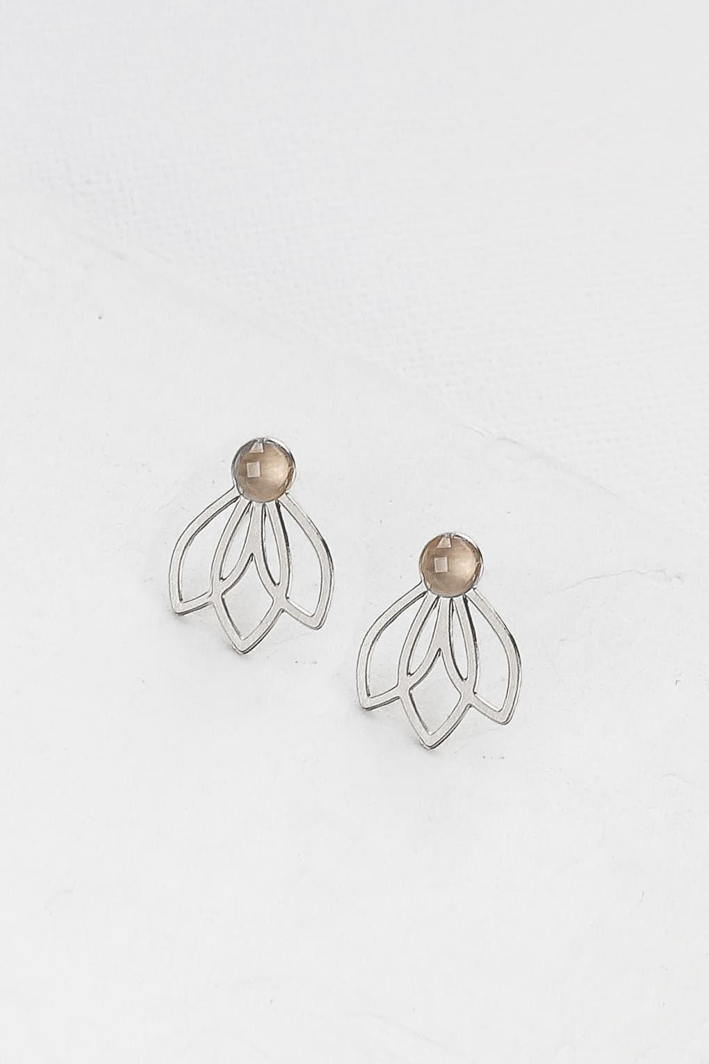 Lotus Post Earrings