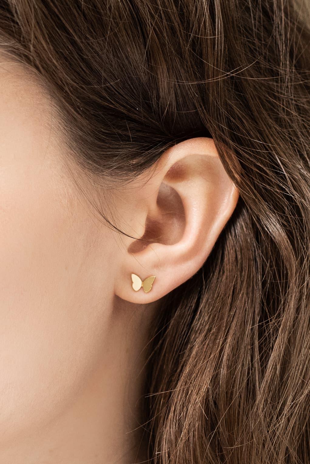 Tiny Butterfly Earrings