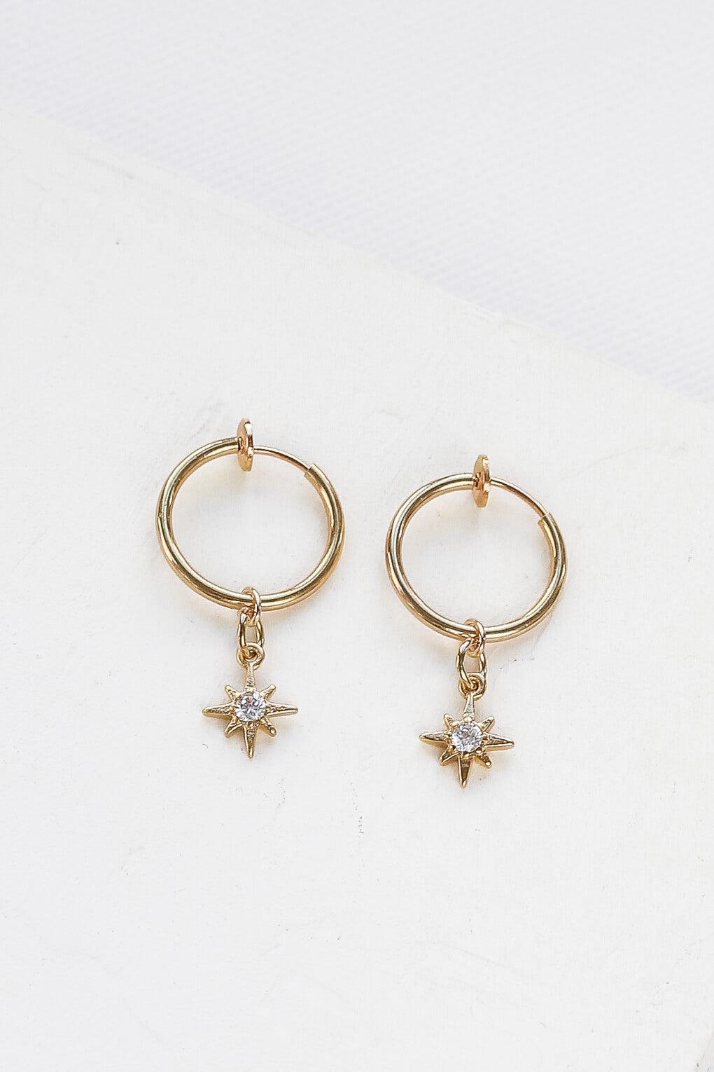 Mythos Clip-On Hoop Earrings