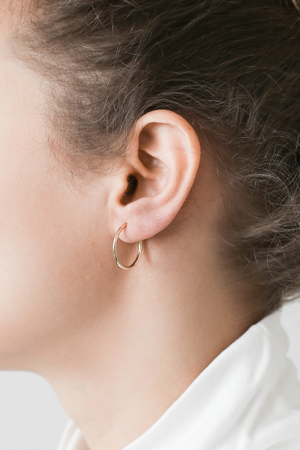 20 mm Clip-On Hoop Earrings