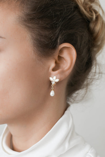 Paula with pearl Clip-On Earrings