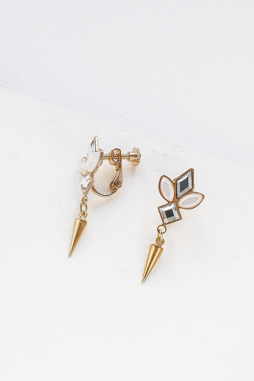 Alessandra with spike Clip-On Earrings