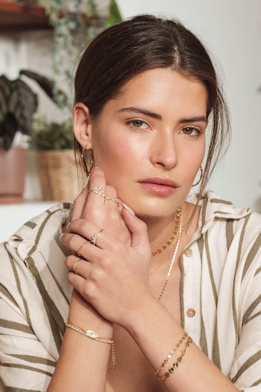 Bamboo Hoop Earrings