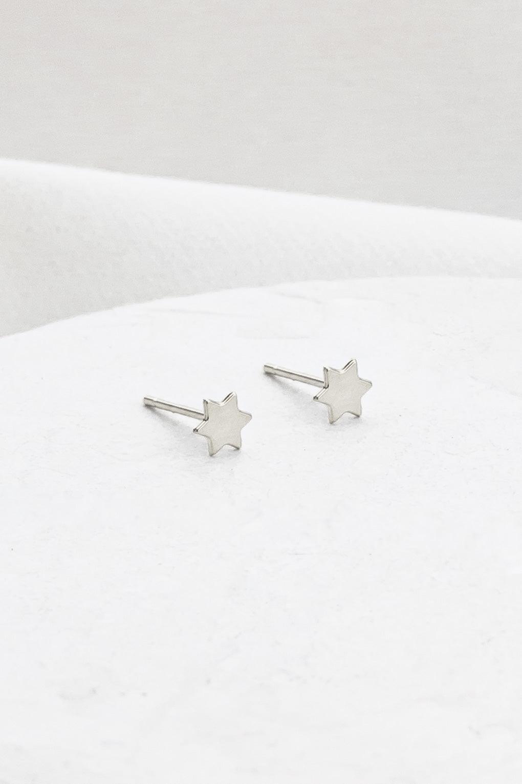 Tiny Star of David Earrings