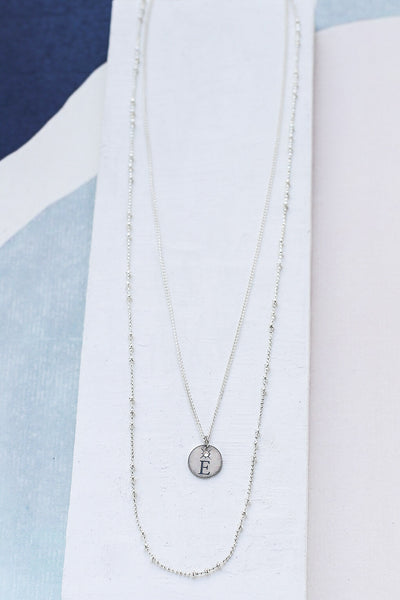 Layered Letter Necklace