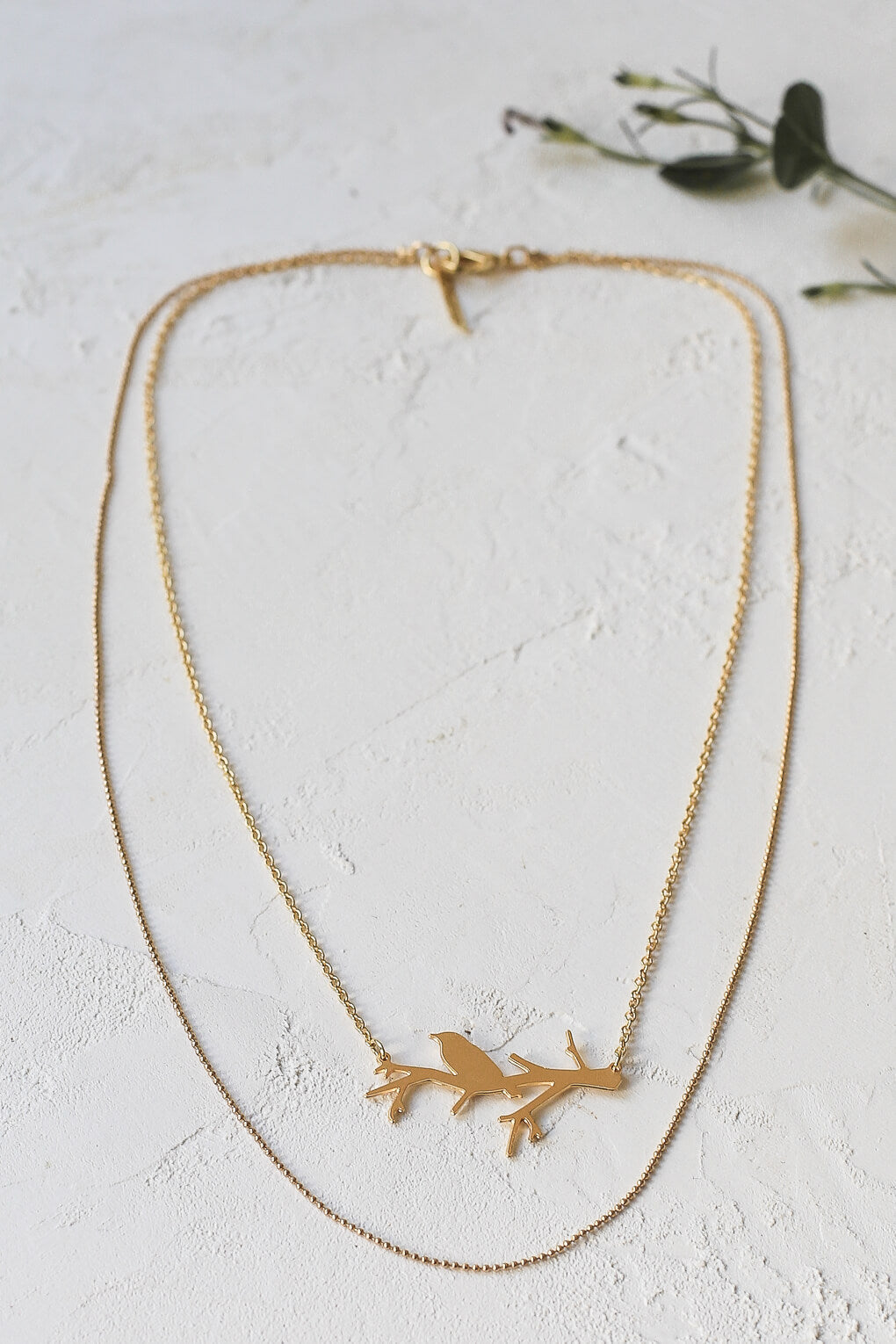 Bird on Bare Branch Necklace - Small