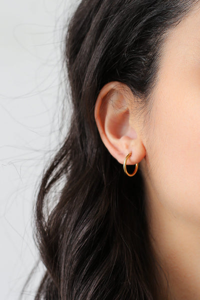 14 mm hoop earrings