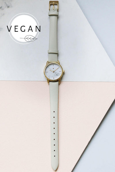 25 mm watch in marble - Vegan
