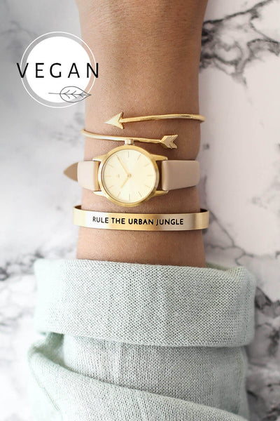 25 mm watch in gold - vegan