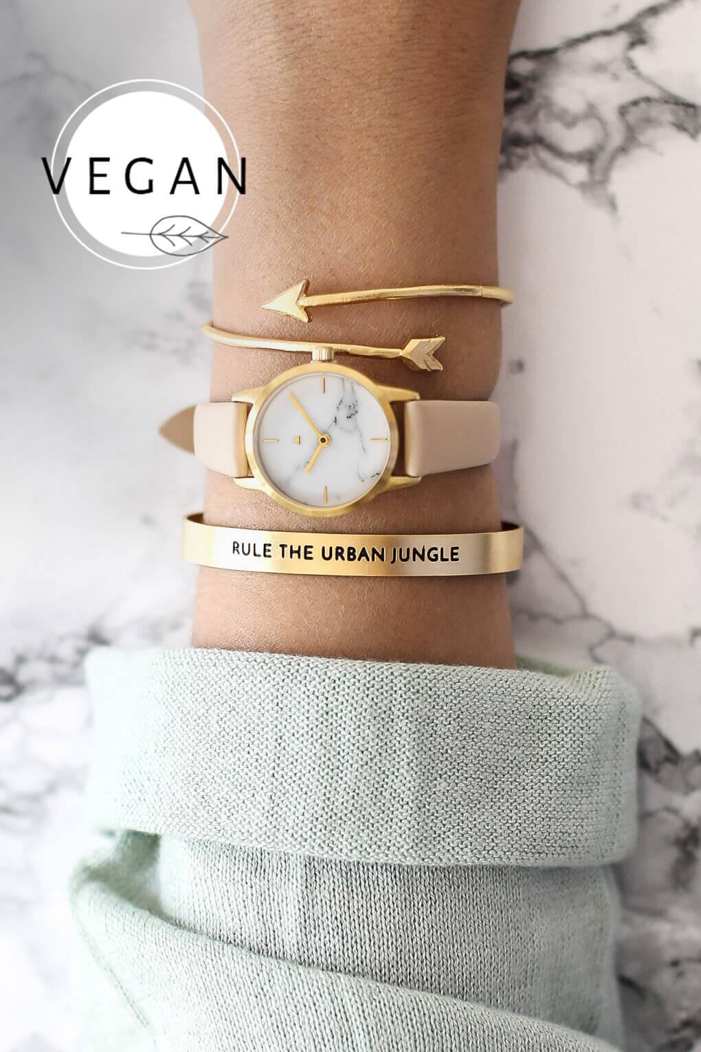 25 mm watch in marble - vegan