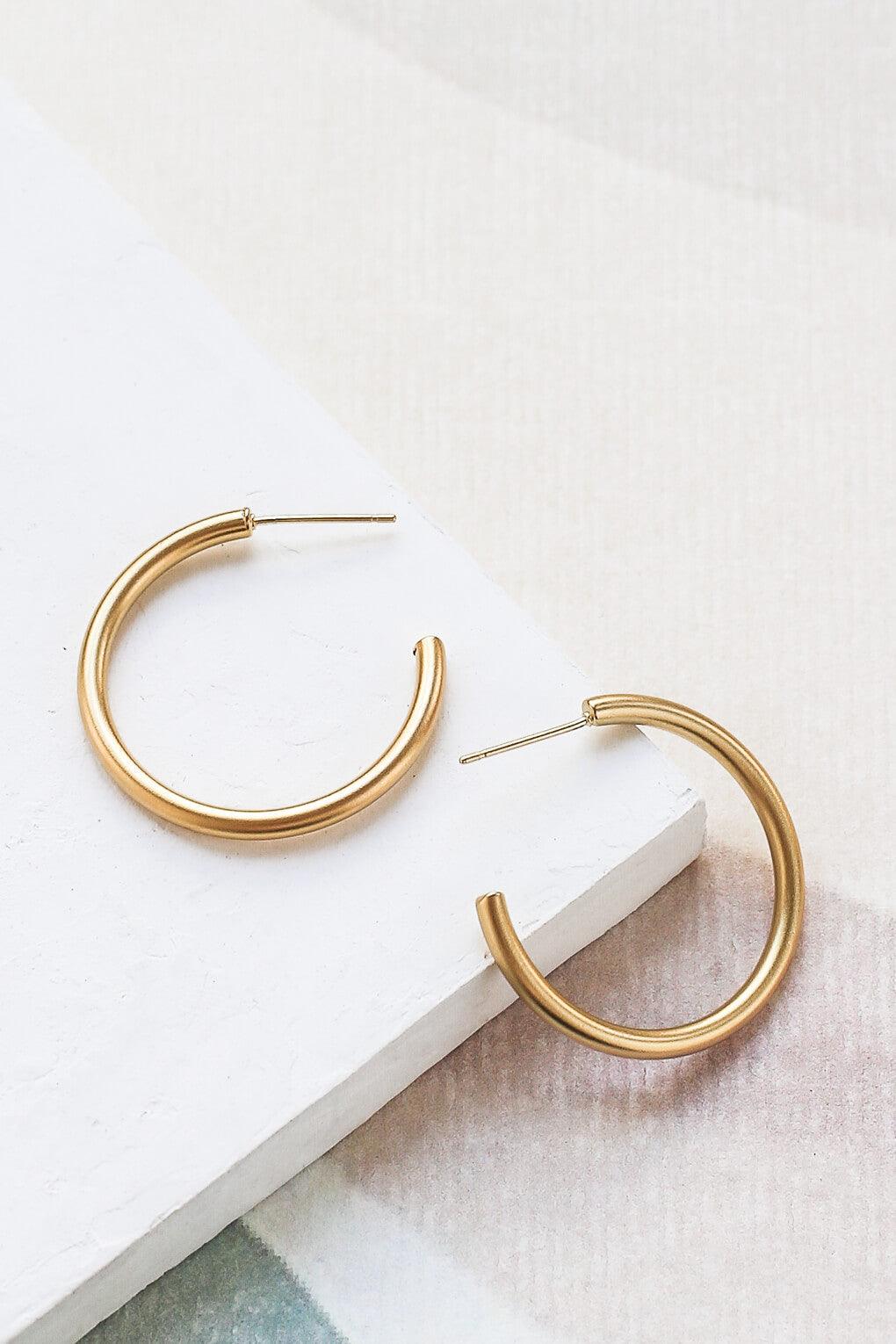 Large Basic Hoop Earrings