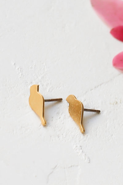 Tiny Bird Post Earrings