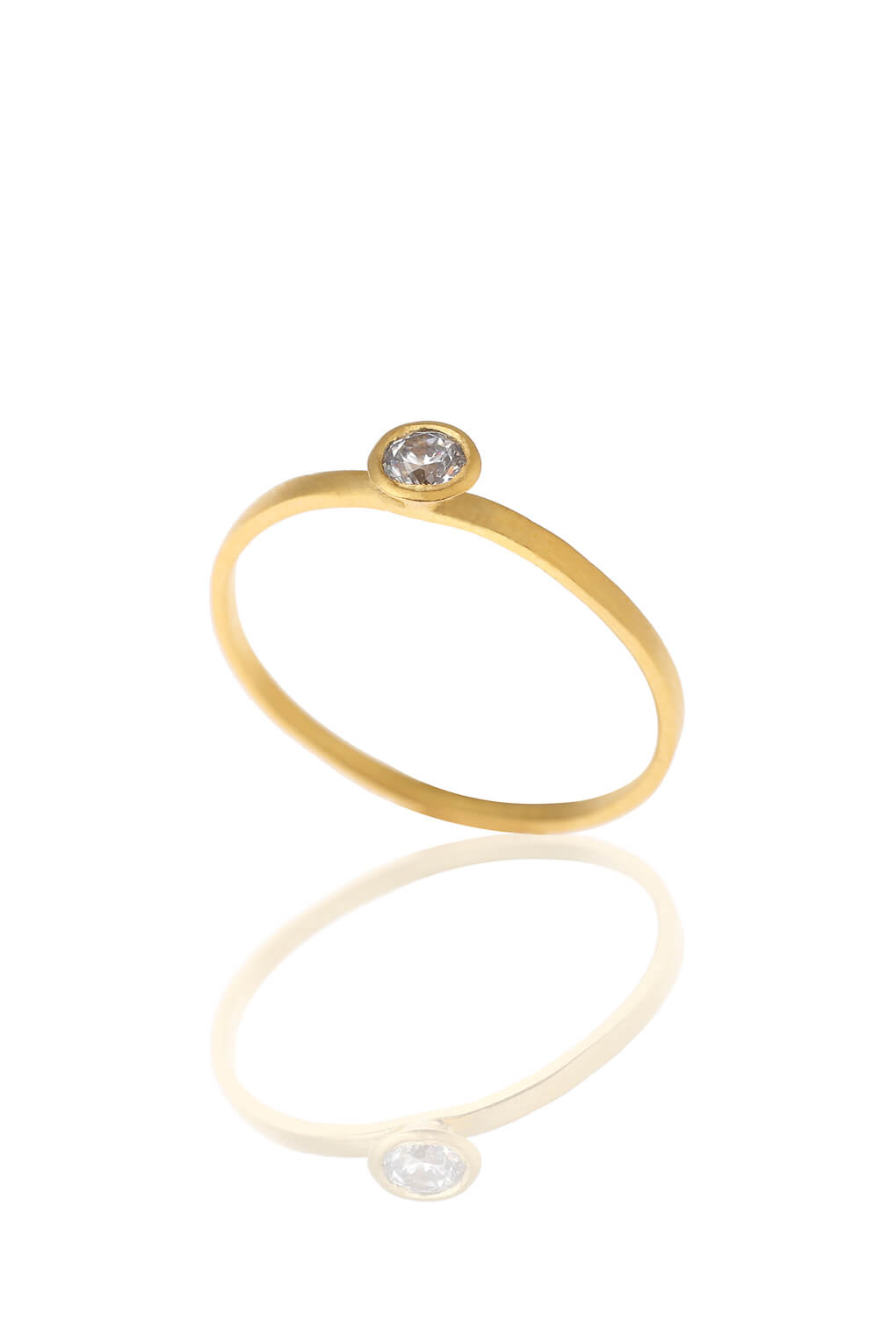 14K-18K Gold Diamond Cone Ring