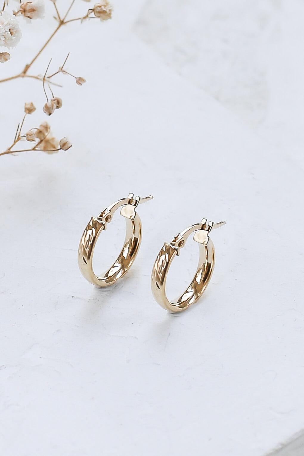 Cassie Earrings in 14K gold