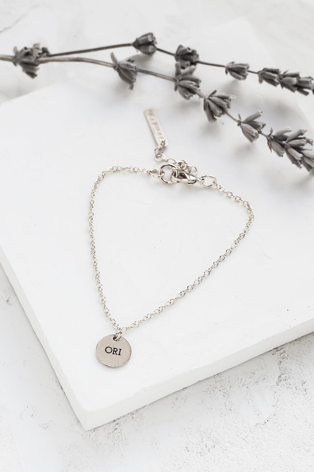 Custom Engraved Disc Bracelet