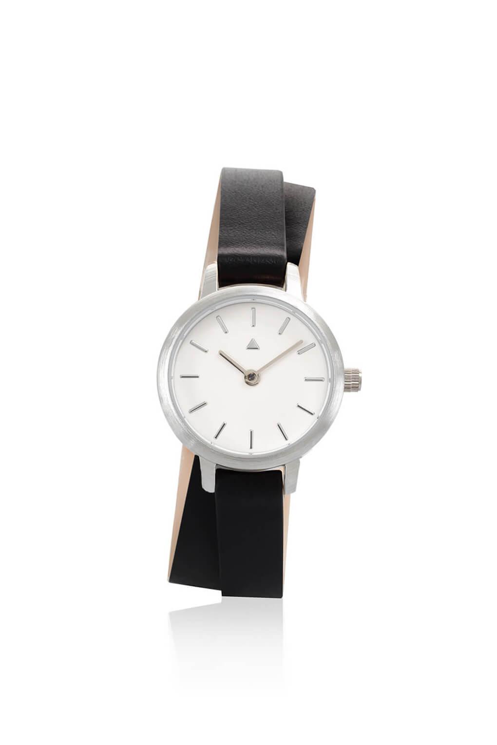 22 mm silver watch in white