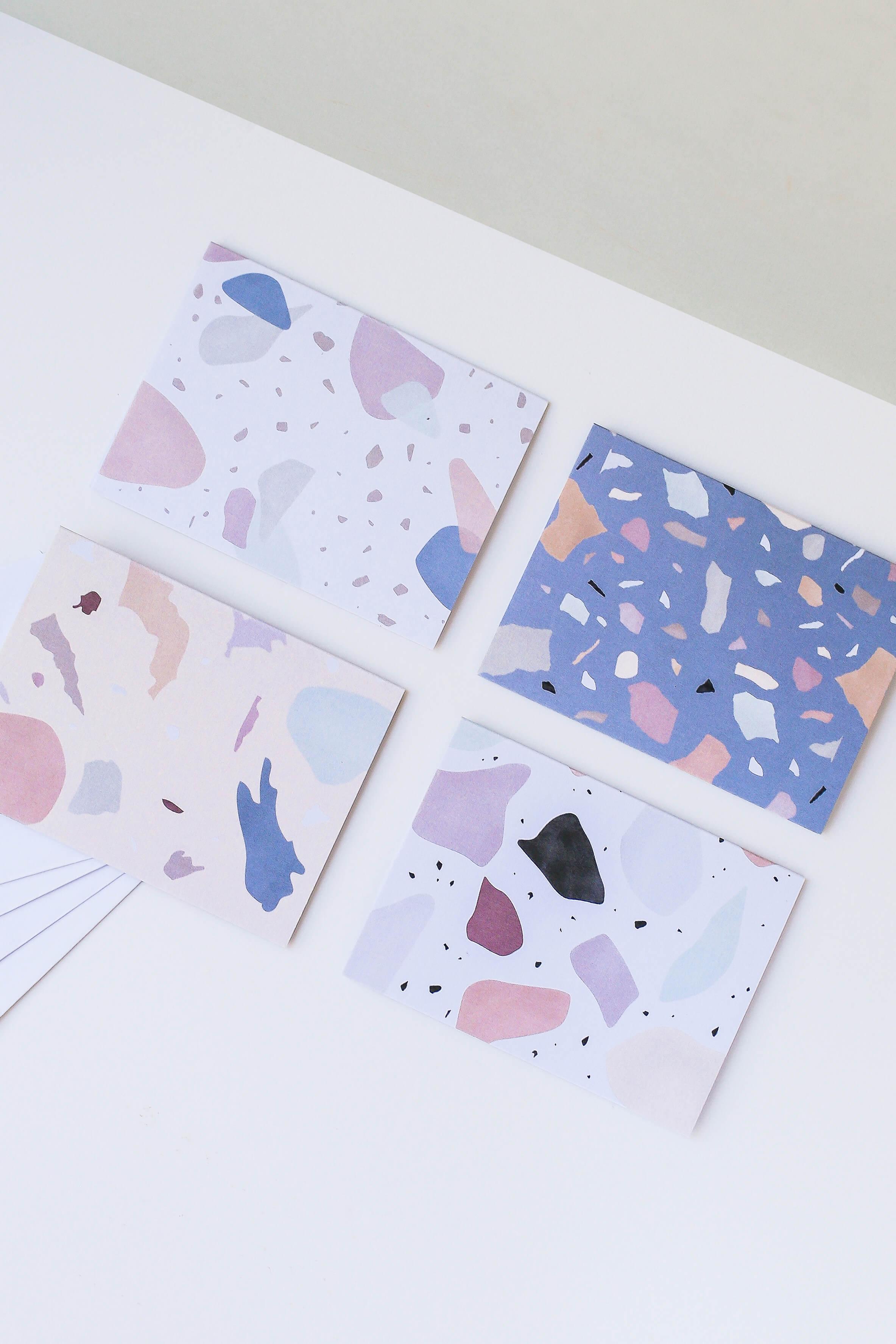 Terrazzo Note Cards Set