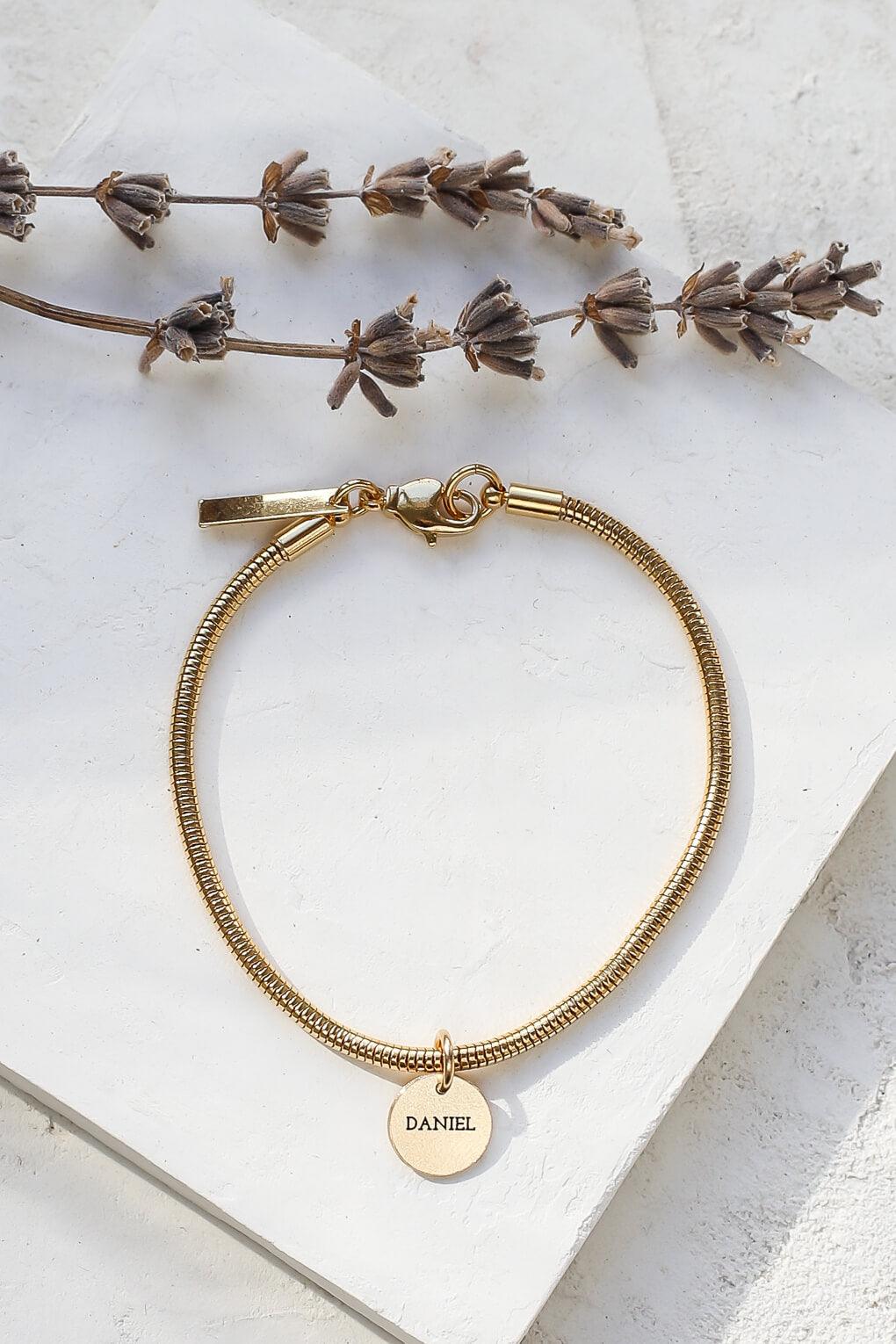 Multiple Engraved Disc Bracelet