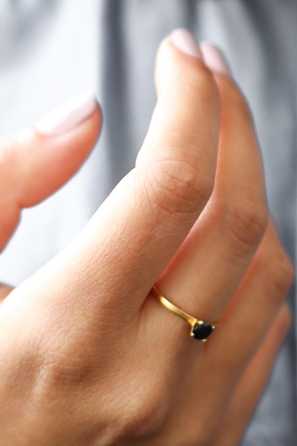 14K Gold DIAMOND SOLITAIRE RING