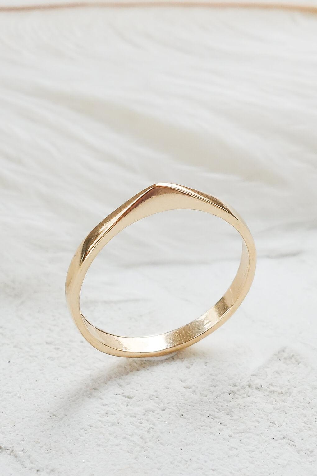 14K Gold Succulent Ring