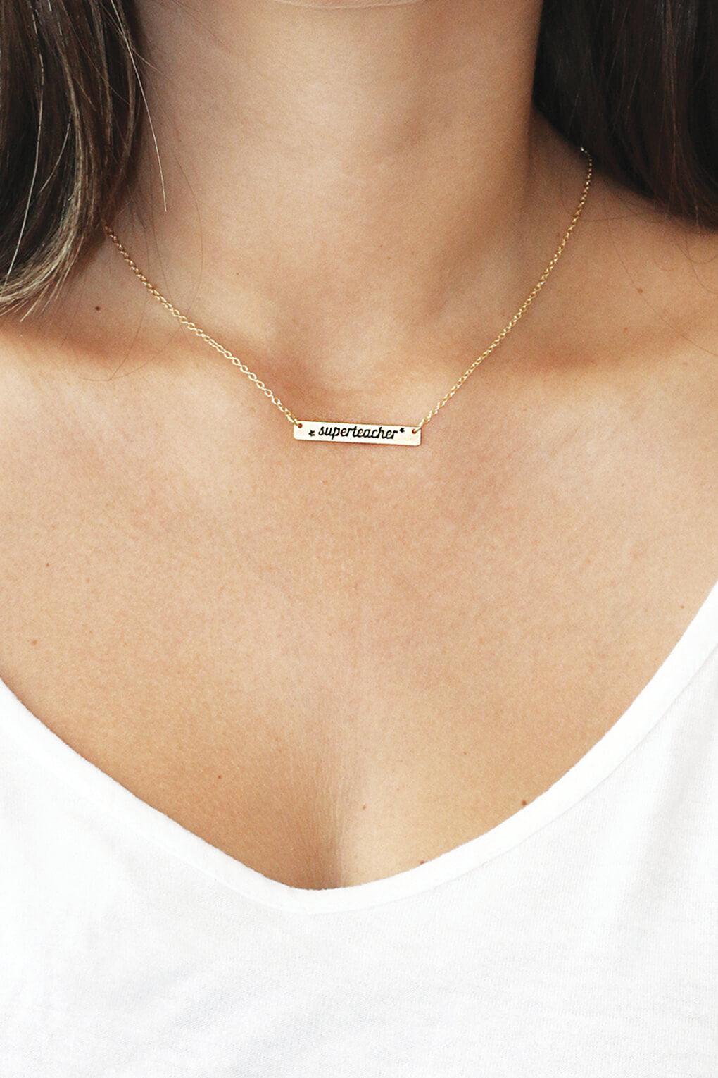 "Superteacher" necklace