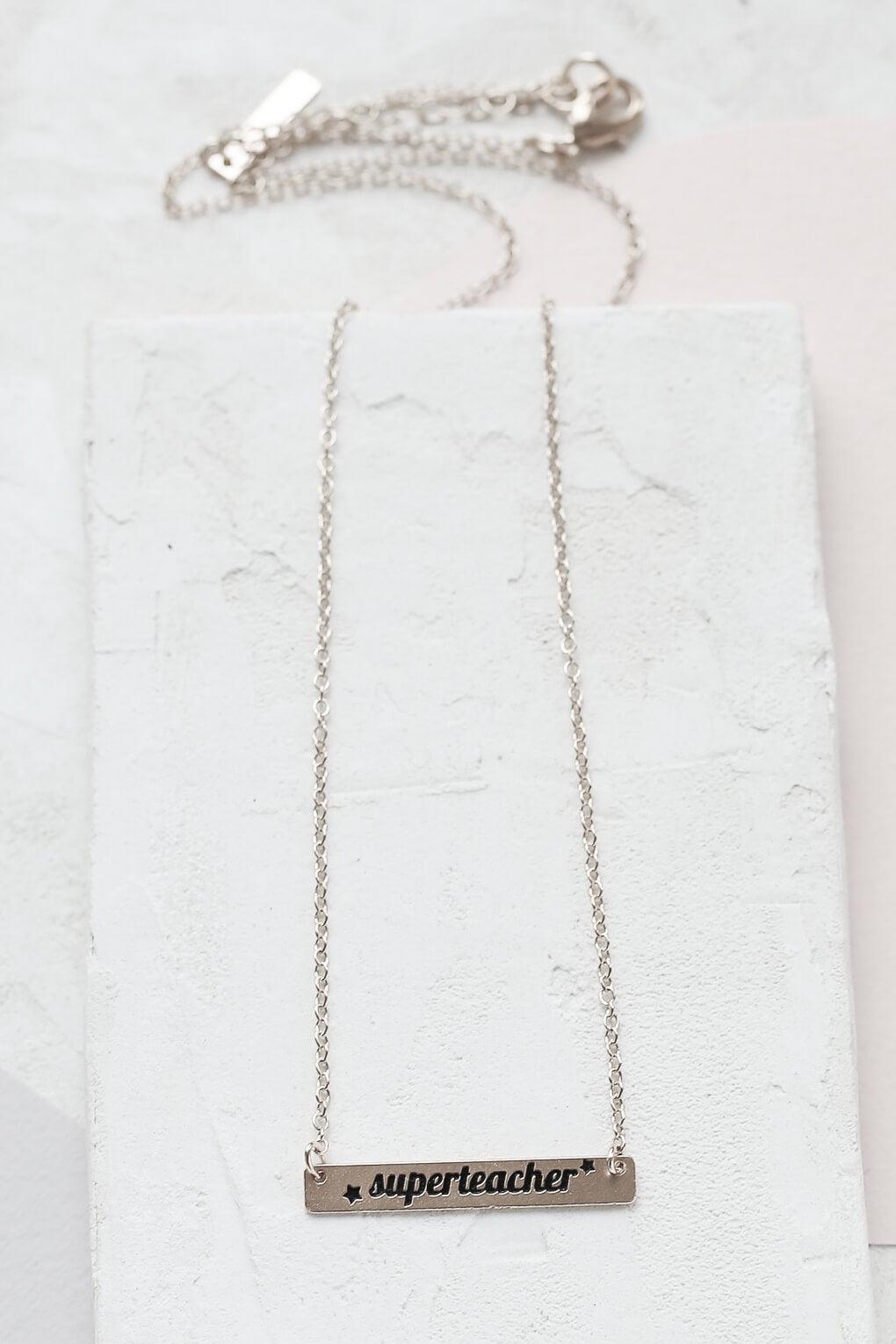 "Superteacher" necklace